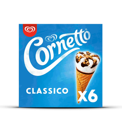 Gelado Cornetto Clássico (6x90ml)